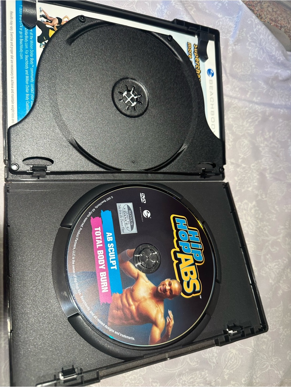 Beachbody Hip Hop Abs DVDs with Bold Yellow Logo on Black Covers - Picture 4 of 5